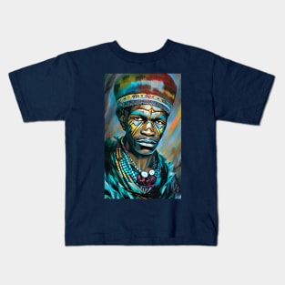 Tribal warrior Kids T-Shirt